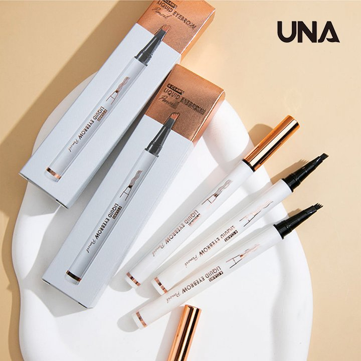 4 Fork Liquid Eyebrow Pencil Long-Lasting Waterproof Custom Logo Natural Eyebrow with 6 Colors
