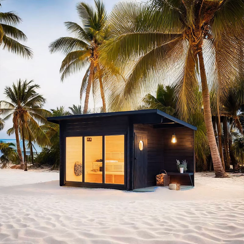 Уличная сауна премиум-класса с душем