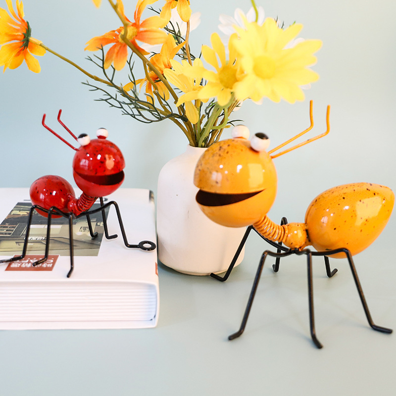 Wholesale Iron Ant Home Desk TV Cabinet Flower Pot Garden Decoration