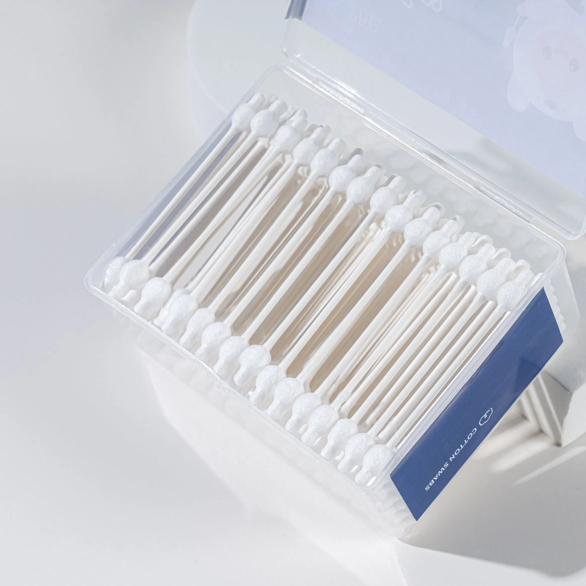 110PCS Cotton Swabs with Gourd Head Tips for Safe Use