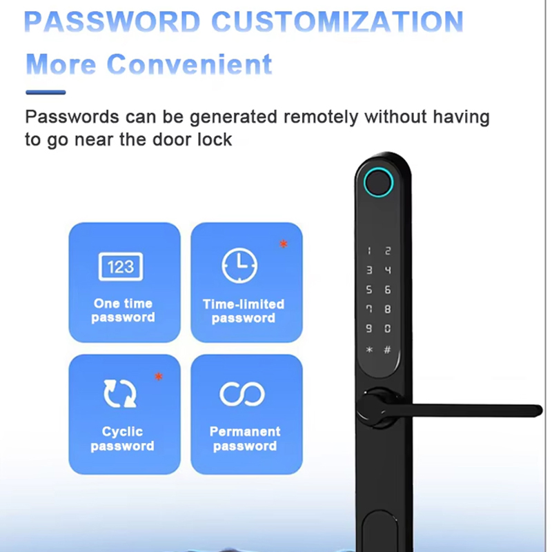 Smart Lock Aluminum Alloy APP Smart Fingerprint Lock Digital Electronic Smart Door Lock