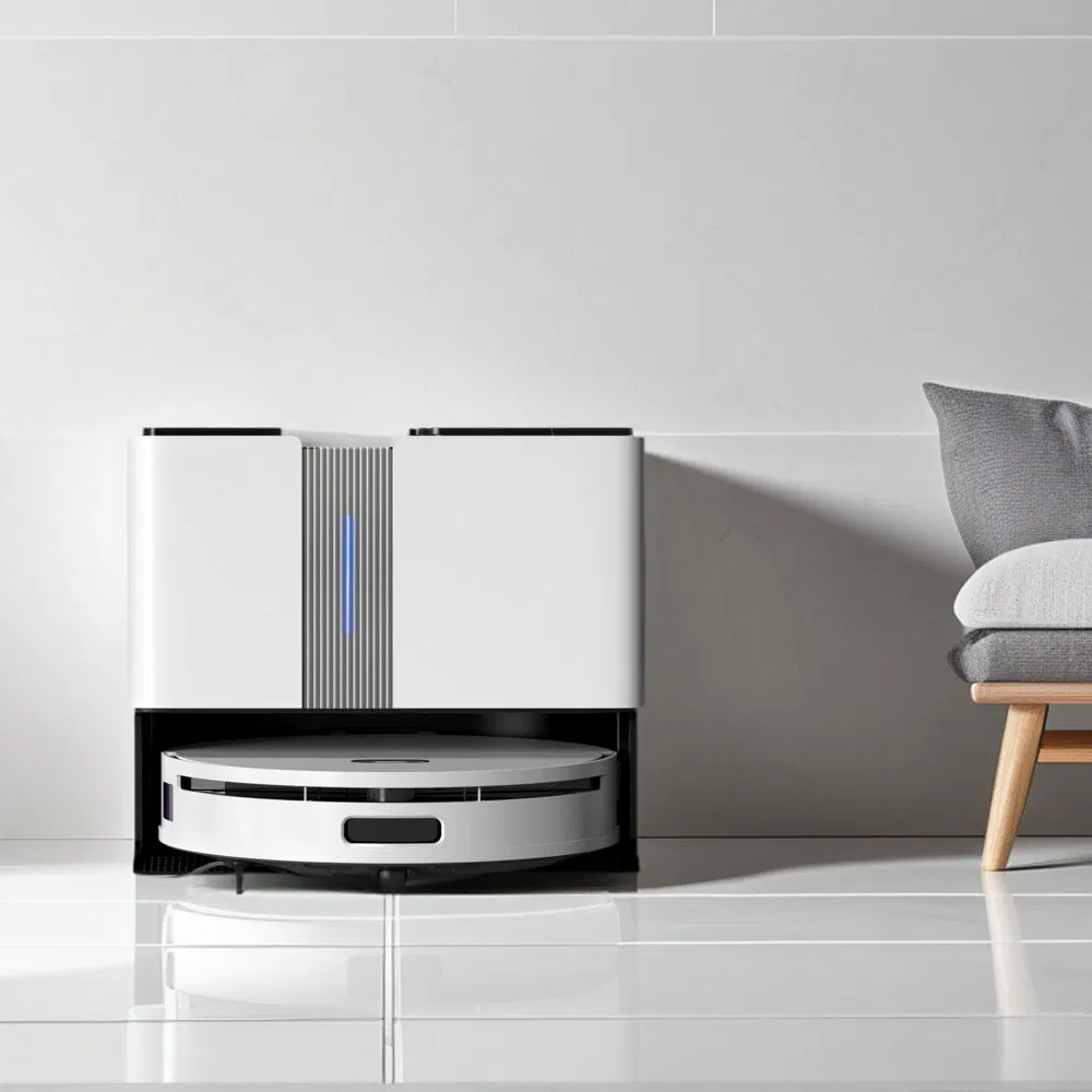 Intelligent Self-Cleaning Robot Vacuum Cleaner Mop Household Auto Empty Dock with Dust Collection Dirt Disposal for Wet Dry Use