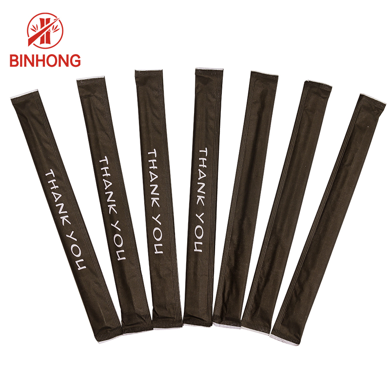 Paper Sleeves Wrapped Chopsticks Bamboo Chopsticks for Sushi Custom Printed Logo