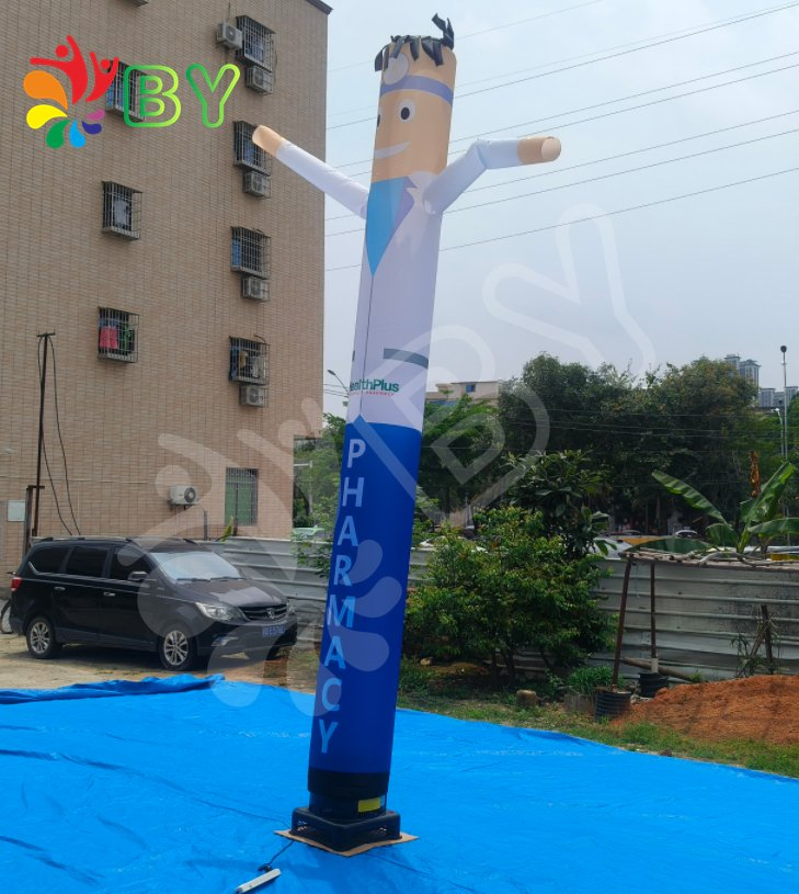 High Quality Single Leg Inflatable Air Dancers / Inflatable Air Tube Man Manufacturer for Advertising