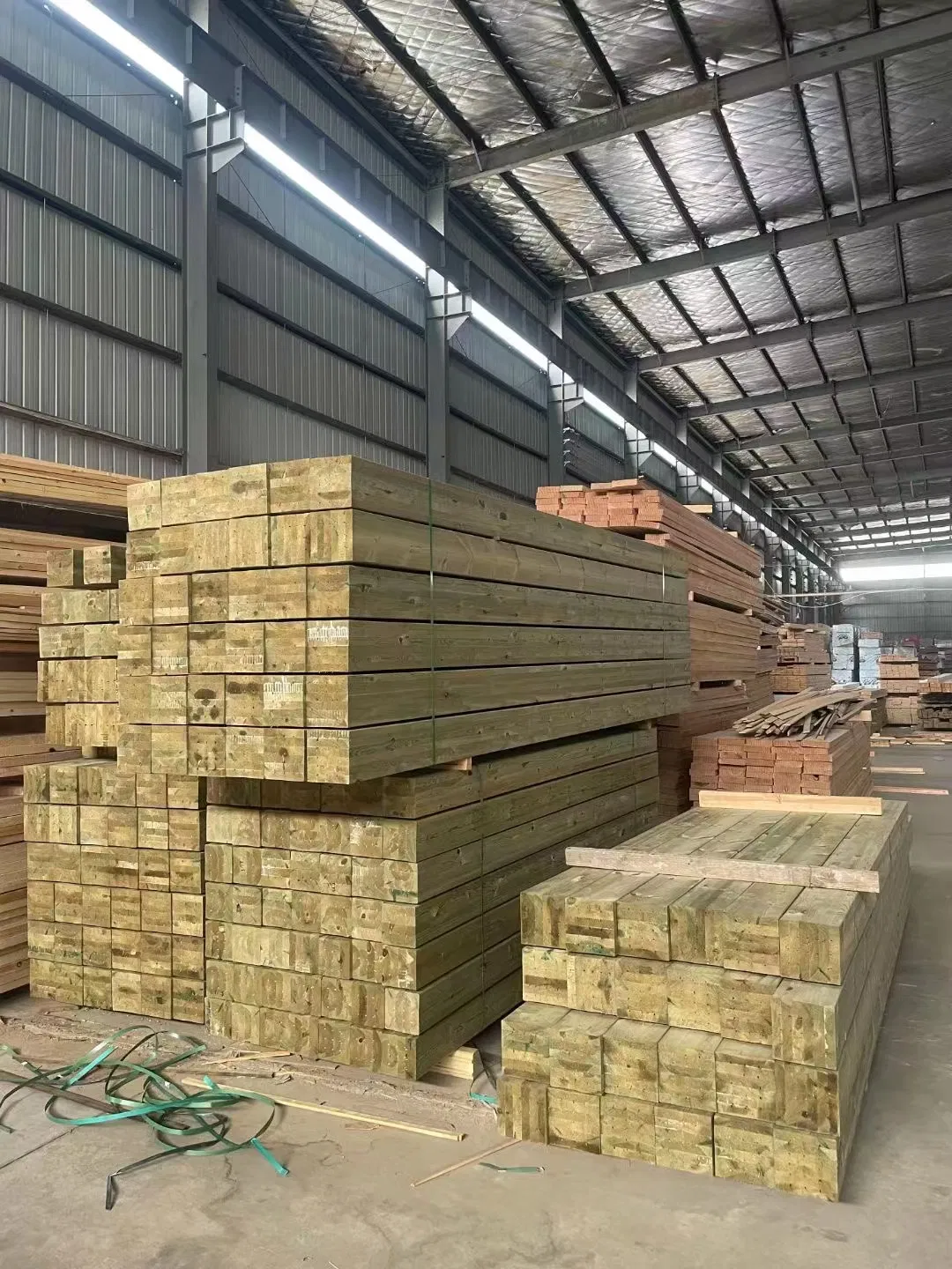 Preservative Wood Log Column Building Material