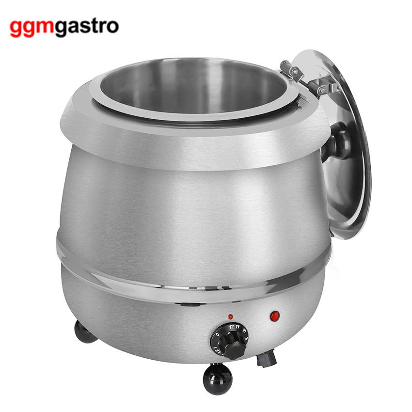 Commercial White Stainless Steel Big Soup Warmer Station Kettle for Restaurant Swh9e