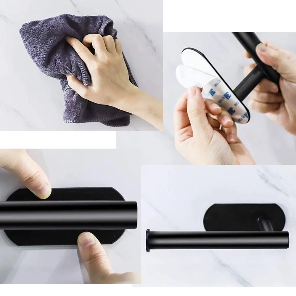 Набор крючков для ванной 4 шт. самоклеящийся, нержавеющая сталь