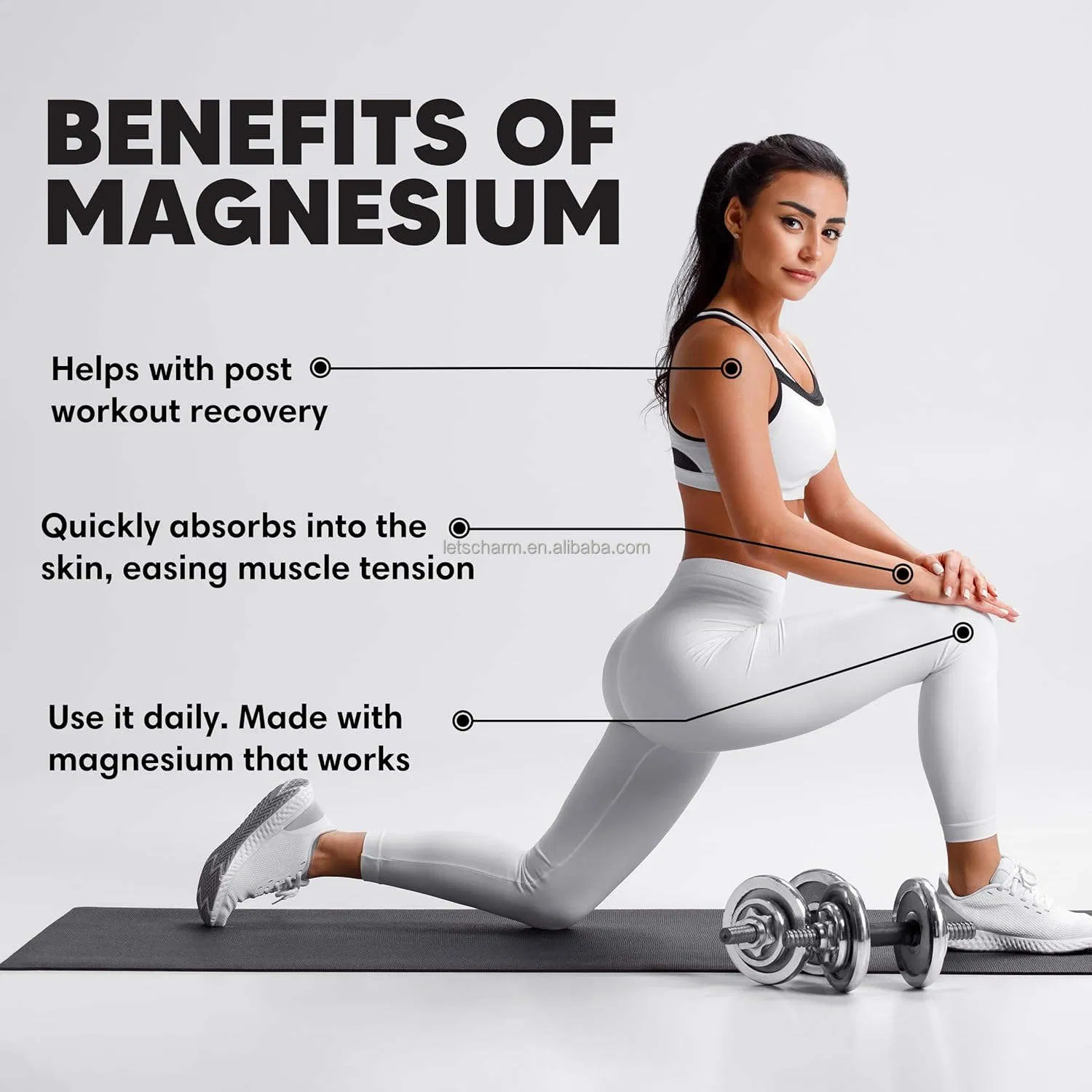 Ls137 OEM Custom Pure Magnesium Oil Spray - 118ml Skin & Muscle Relief