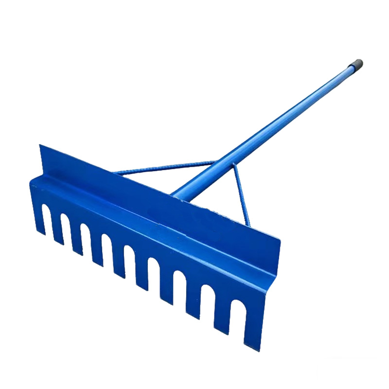 Hot Sale Steel Handle Serrated Rake Head Sand Pit Flat Sand Rake
