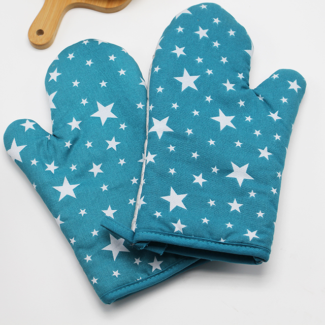 2022 Wholesale Sublimation New Style Cooking Baking Custom Silicone Printing Best Cotton Oven Mitt