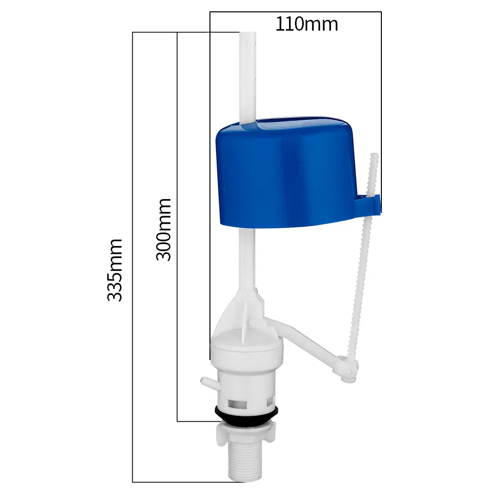 Toilet Tank Copper Head Inlet Valve Universal Adjustable Water Flush Valve