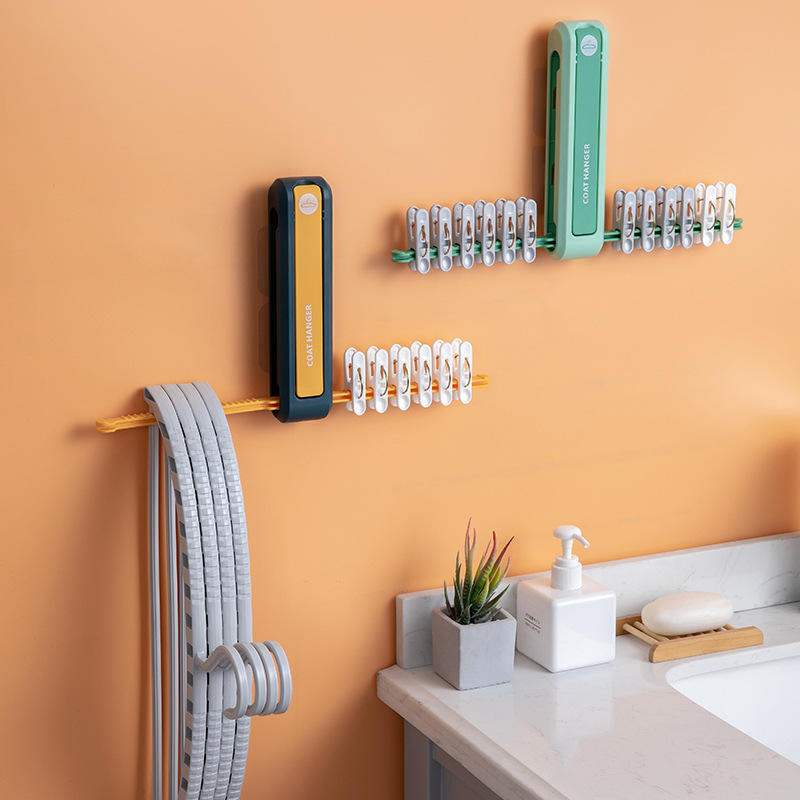 Bathroom Vanities Space Save Storage Holders Wall Mounted Adhesive Cloth Hanger