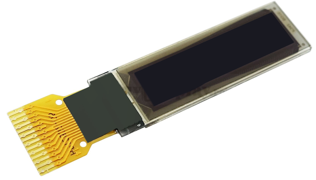 OLED-дисплей 0.87 дюйма, белый, 128x32, SPI