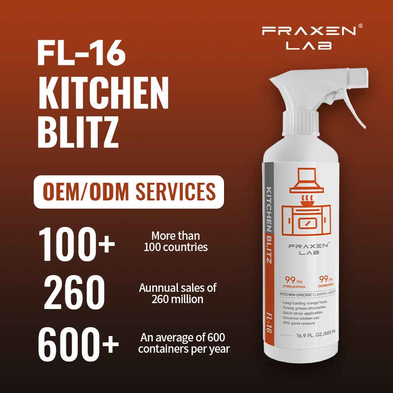Low MOQ Easy-to-Use Household Cleaning Product Cooking Oil Cleaner Spray for Stoves, Ovens, Grills