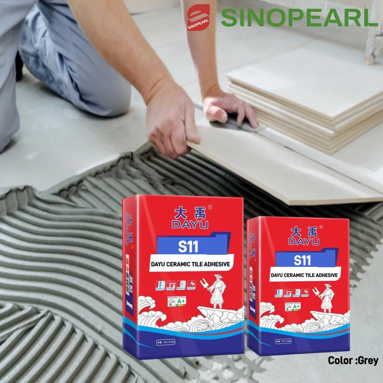 Eco-Friendly Flexible Tile Adhesive for Exterior Easy to Use