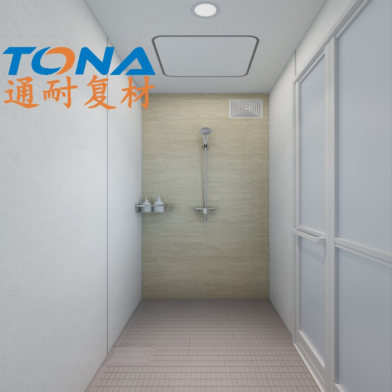 Hubei Tongnai SMC Complete Bathroom Set with Integrated DDP Cabinets