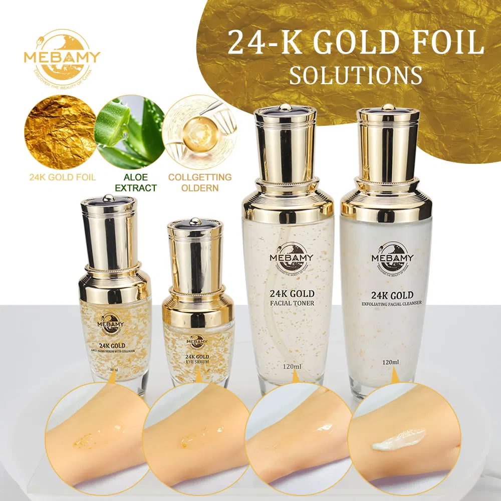Luxurious 24K Gold Facial Skin Care Set for Radiant Skin