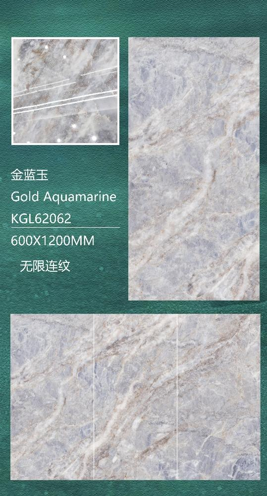Foshan 600 X 1200mm Decoration Vitrified K Line Silver Golden Glazed Polished Porcelain Wall Floor Ceramic Tiles