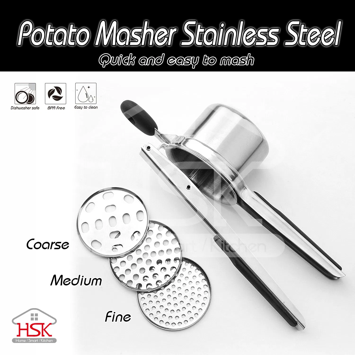 Stainless Steel Potato Masher Ricer Kitchen Tool