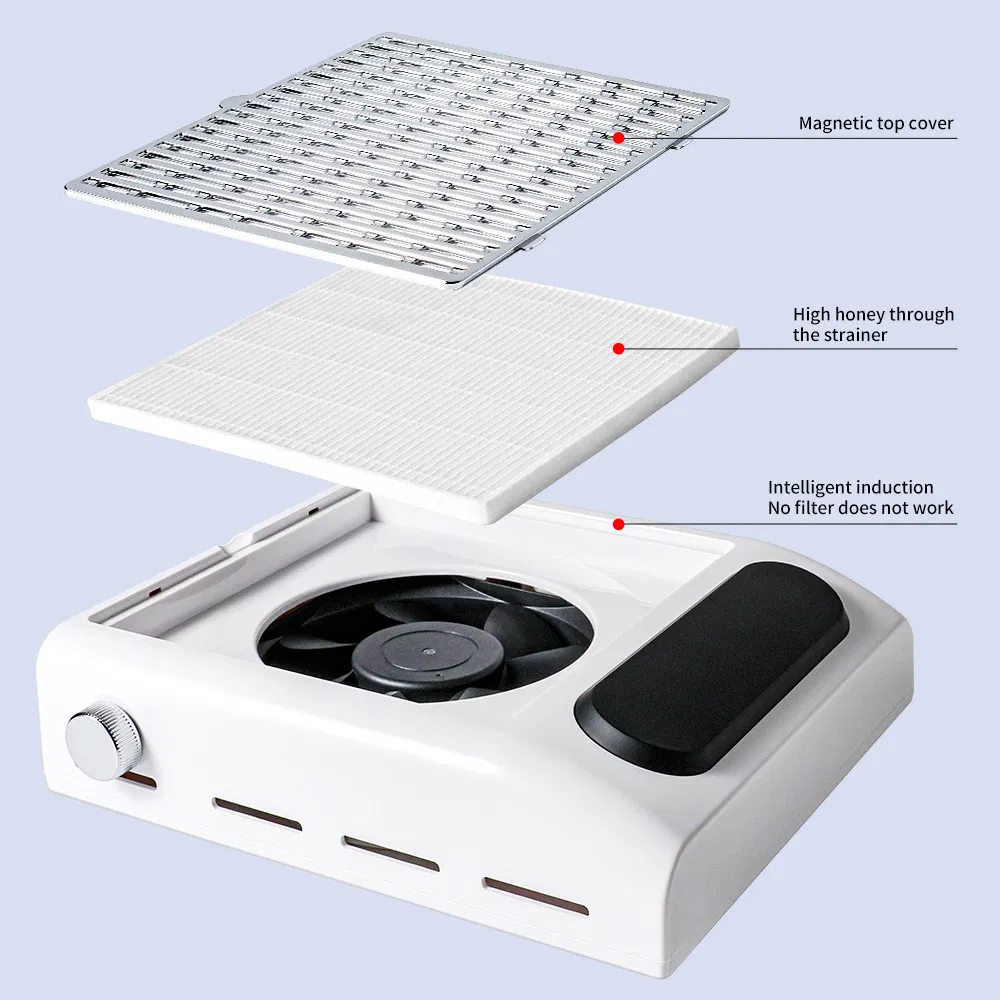 Nail Dust Collector Powerful Vacuum Fan Vent Dust Collector for Nail Salon