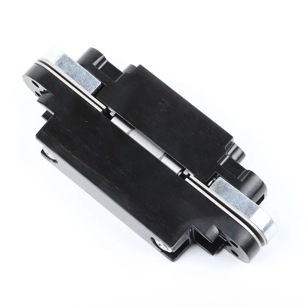 Silver Invisible Hidden Hinges Mortise Mount Invisible Concealed Cross Door Hinge for Folding Door Stainless Steel with Screws