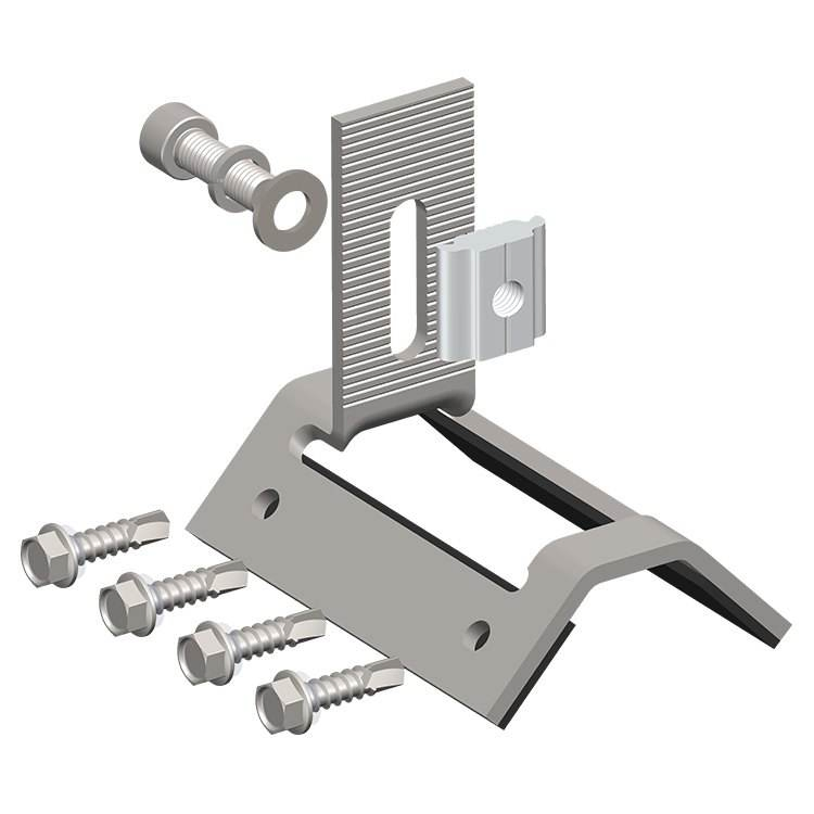 Крепление для солнечных панелей J-типа, алюминиевое