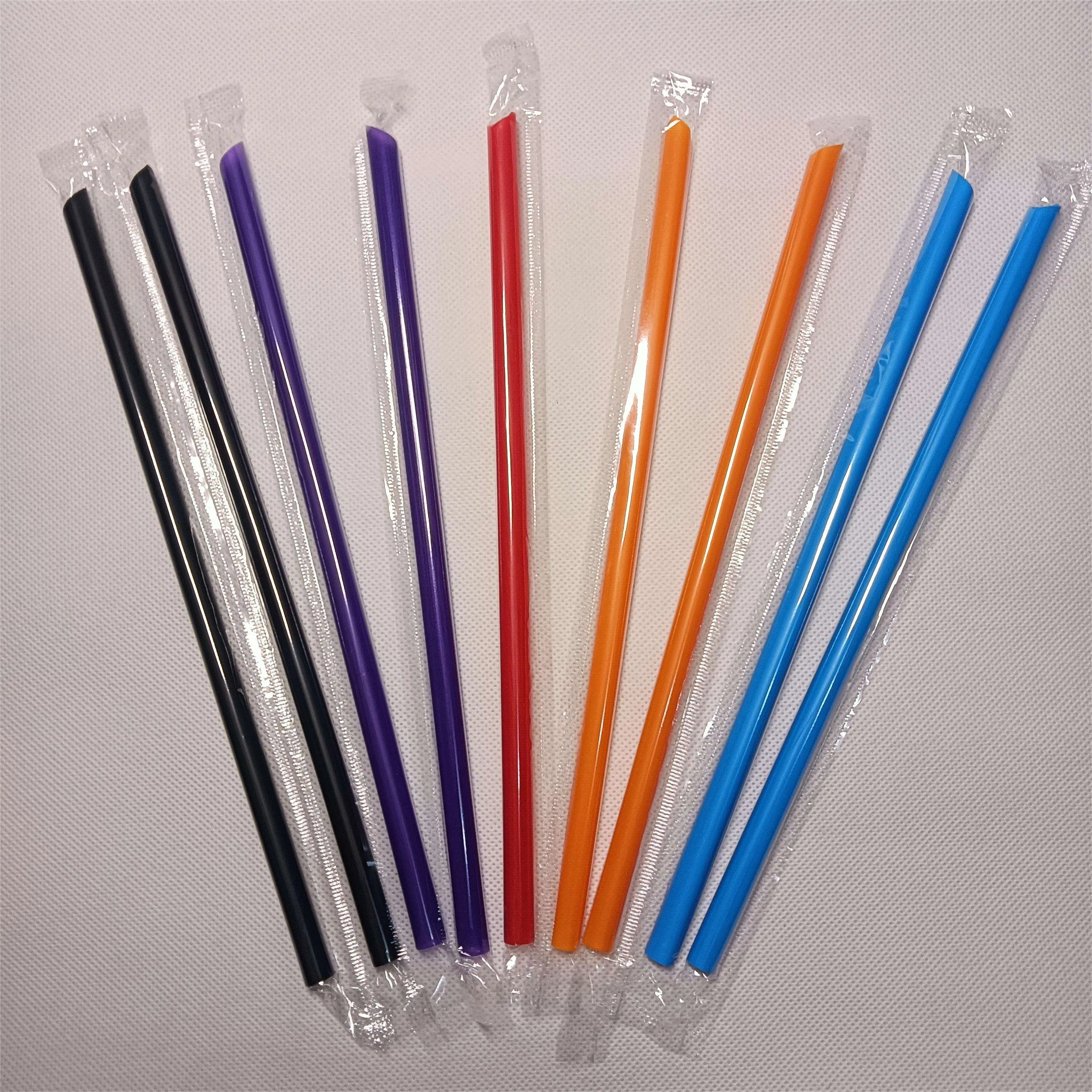 2025 New Style Disposable Plastic PP Straight Customized Drinking Straw