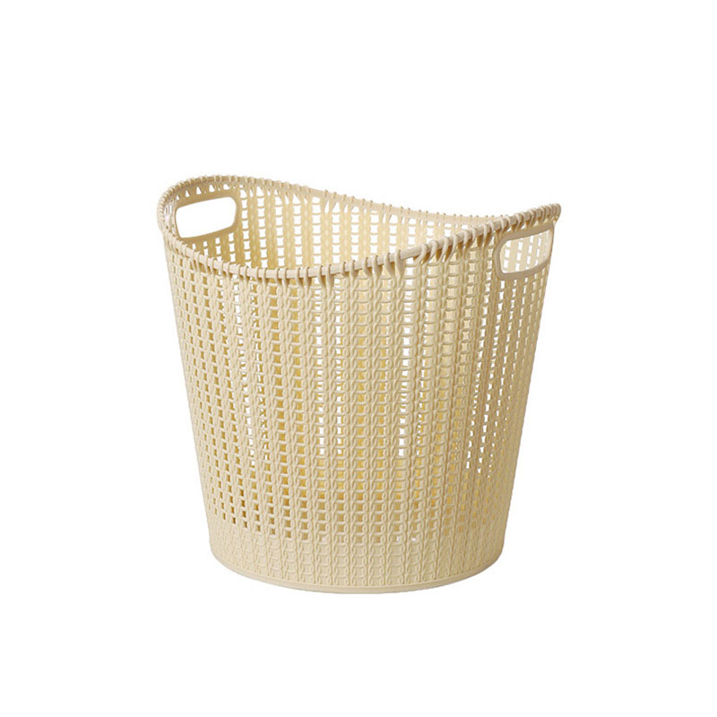 Factory Price PE Soft Material Imitation Rattan Household Laundry Basket