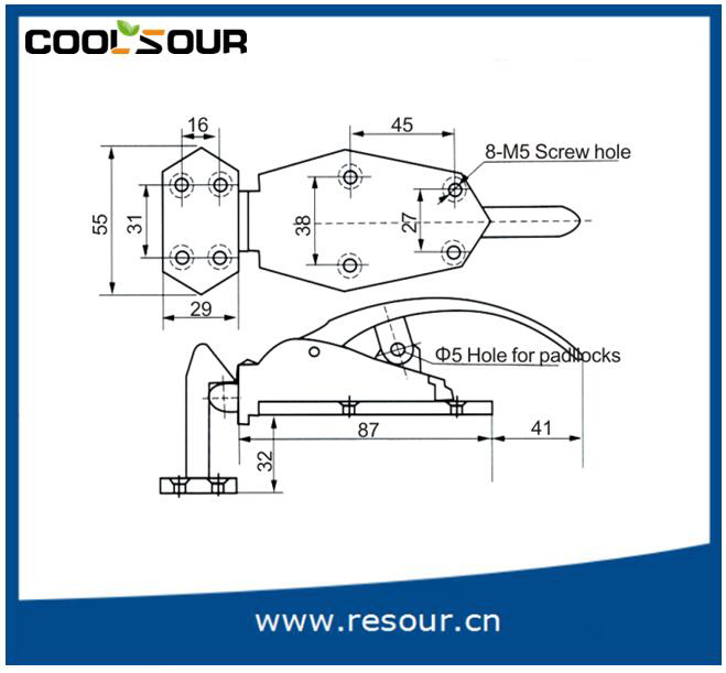 Cold Room Door Latches, Door Lock, Safety Latches Dl-1400/Cx-1400, Yl-1030/Yl-1040