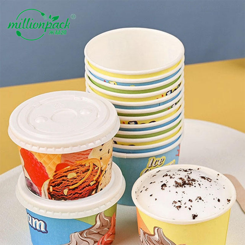 Frozen Dessert Safe Paper Ice Cream Bowl for Daily Serving