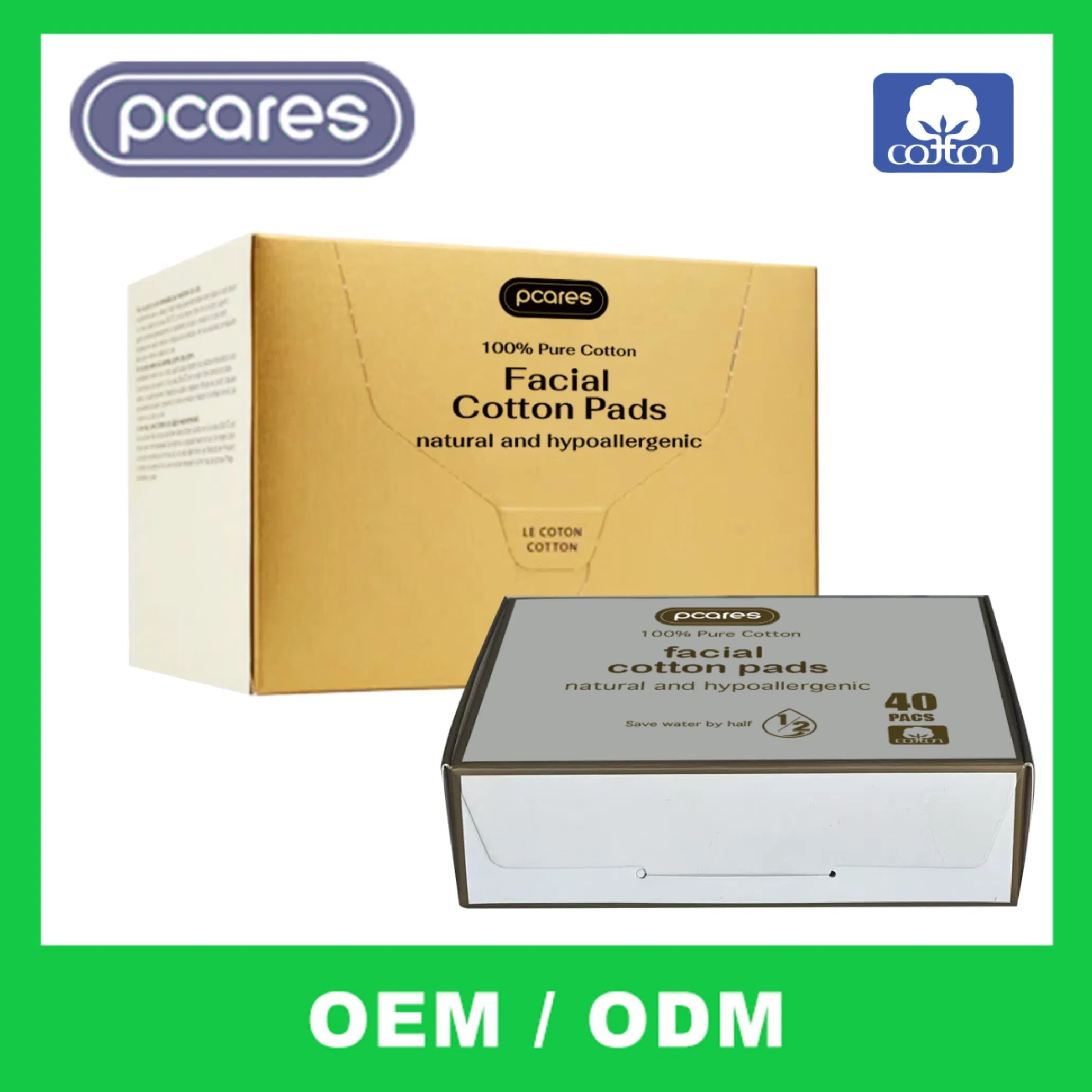Biodegradable Cotton Facial Tissues Skin Clean Face Towels Disposable Face Towels for Skin Care & Makeup Removal 100PCS