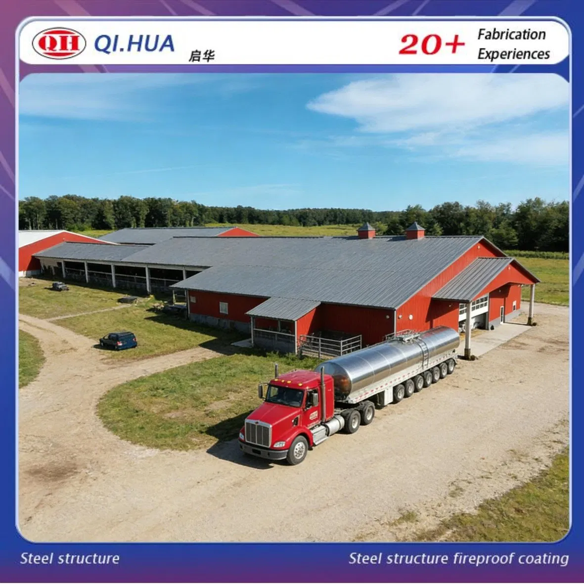 Reliable Prefab Farm Building for Modern Agricultural and Livestock Applications