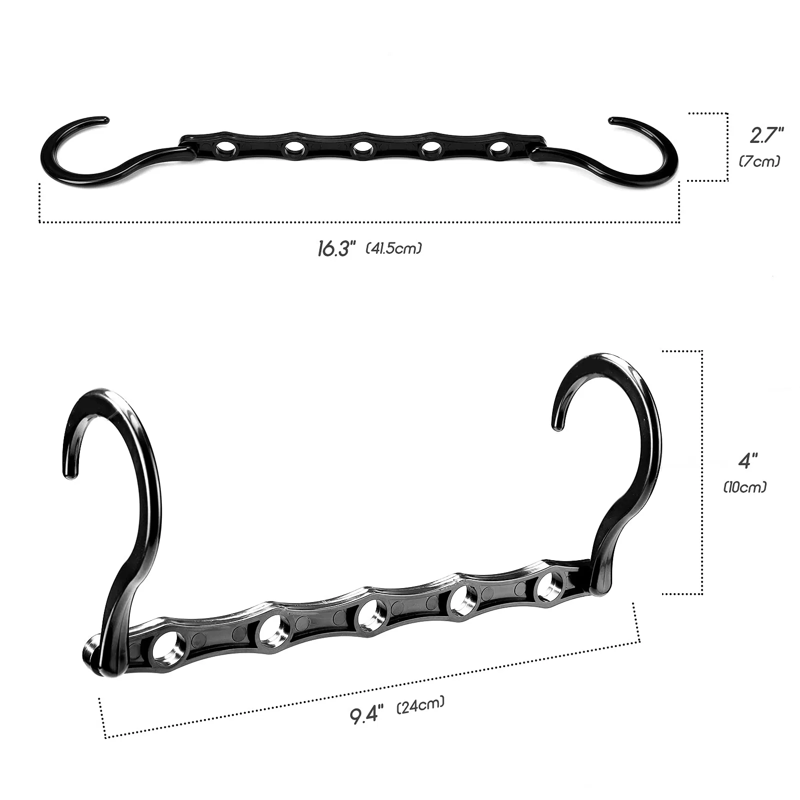 10PCS Magic Space Saving Premium Hooks Sturdy Cascading 5 Holes Clothes Hangers