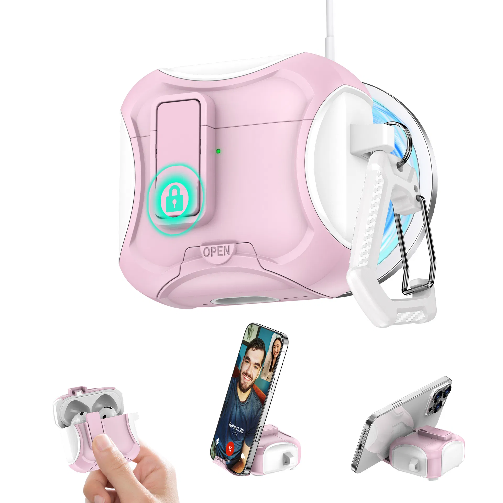 Магнитный чехол-брелок для AirPods Pro/Pro 2