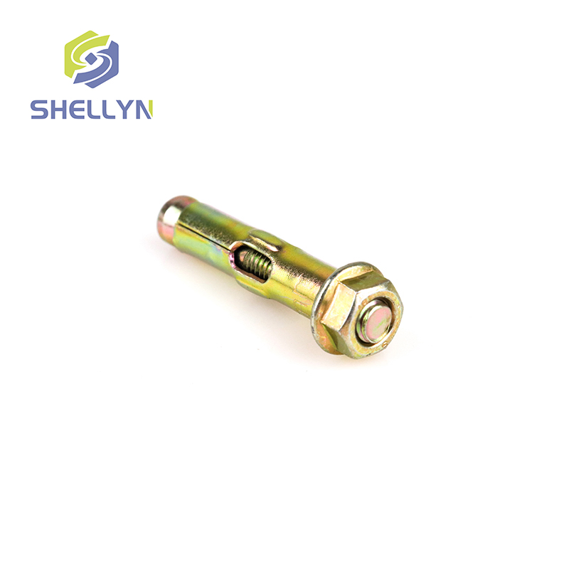 Shield Anchor Flange Nut Sleeve Anchor with Yellow Hardware Fastener