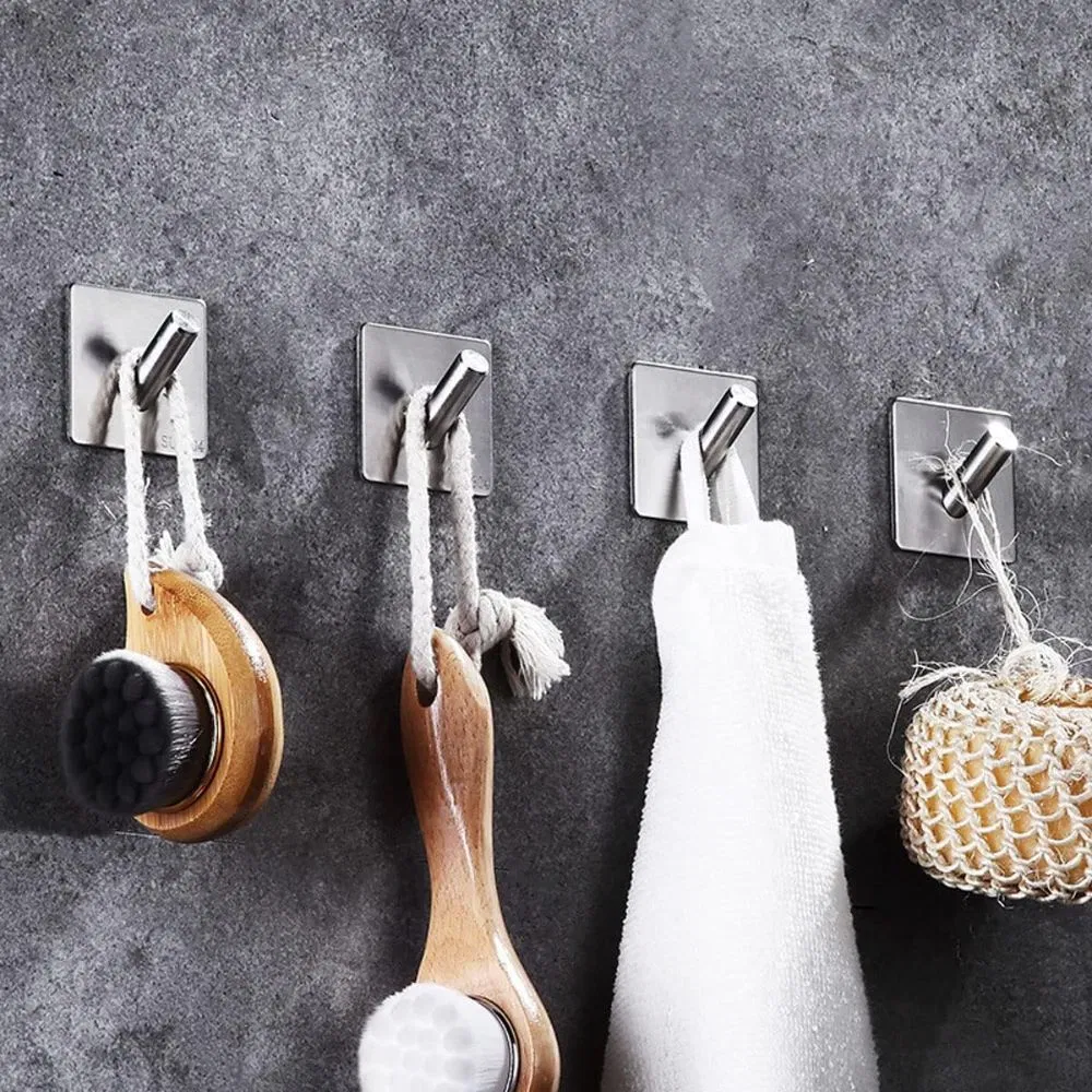 Self-Adhesive Towel Hooks No Drilling Wall Mounted Door Hooks Bl11914