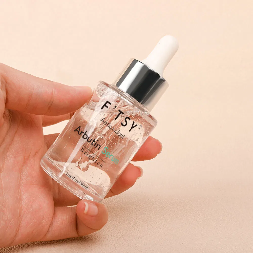 OEM Vegan Natural Whitening Arbutin Serum Reduce Dark Spot Brightening Face Care Serum