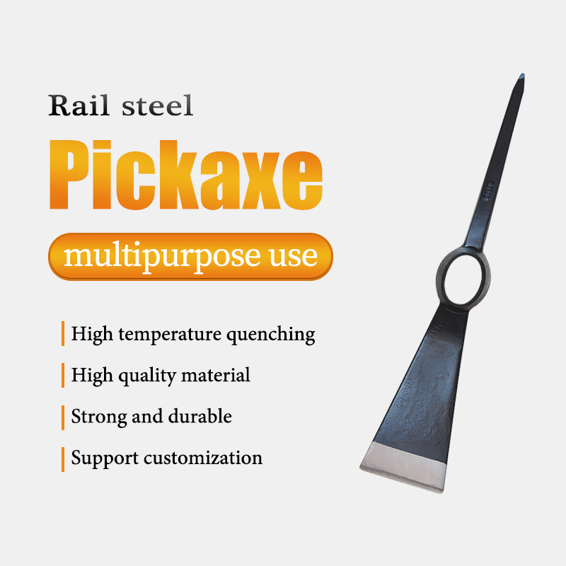 Outdoor Tool Pickaxe Cross Pick Household Farm Tool Track Steel Pickaxe