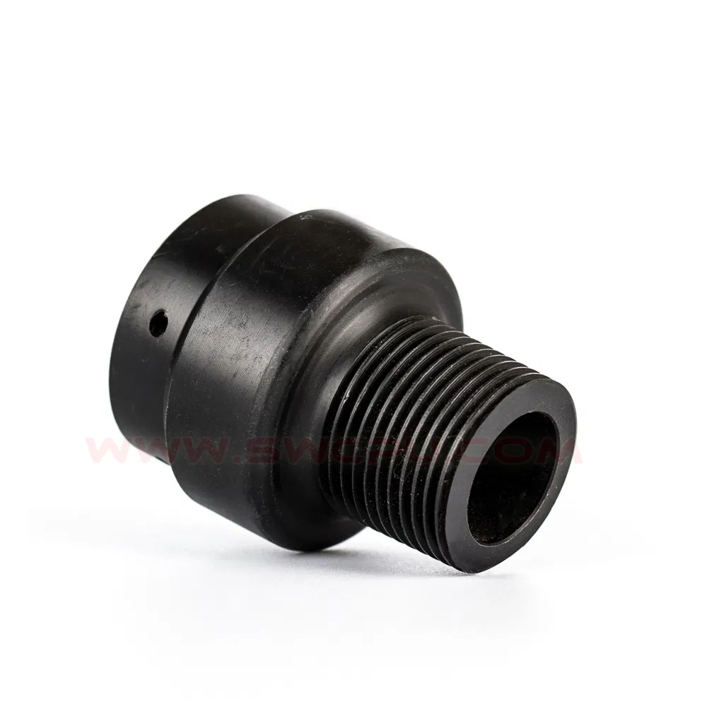Compression Molding Abrasion Resistant Threaded Plastic Flange Bushing