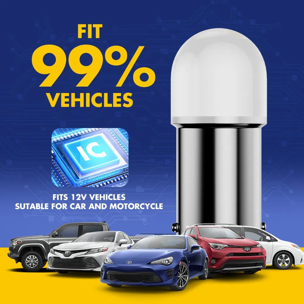 Светодиодная лампа BKR Ba9s для авто, 12В, IP68