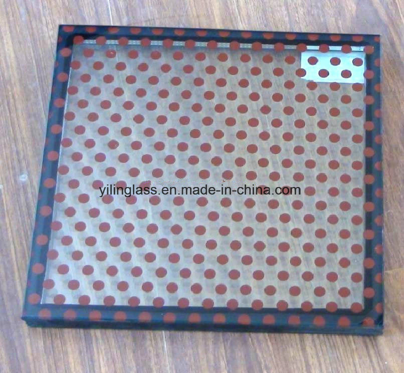 Silk-Screen Printing Double Glazing Glass with Color Pattern