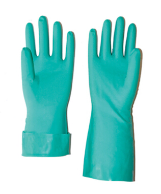 Green Household Nitrile Gloves Work Gloves