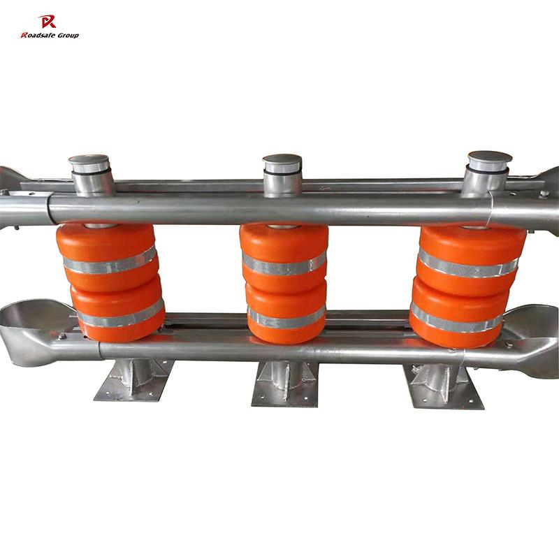 Highway Safety Roller System Traffic Drum Rolling Barrel Guardrail Anti Crash Barrier