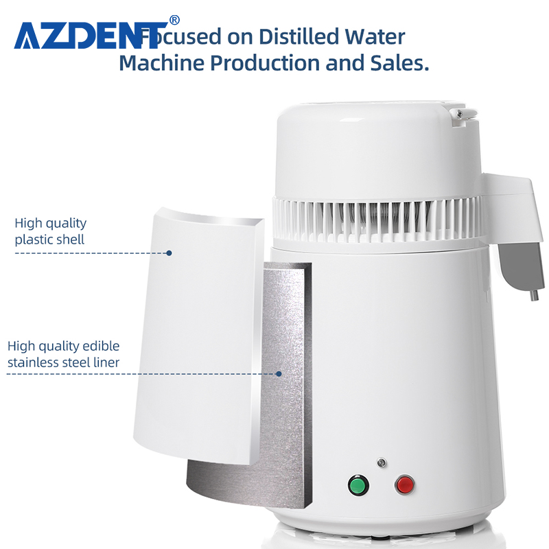 750W Home Countertop Water Distiller Machine with 4L Plastic Jug