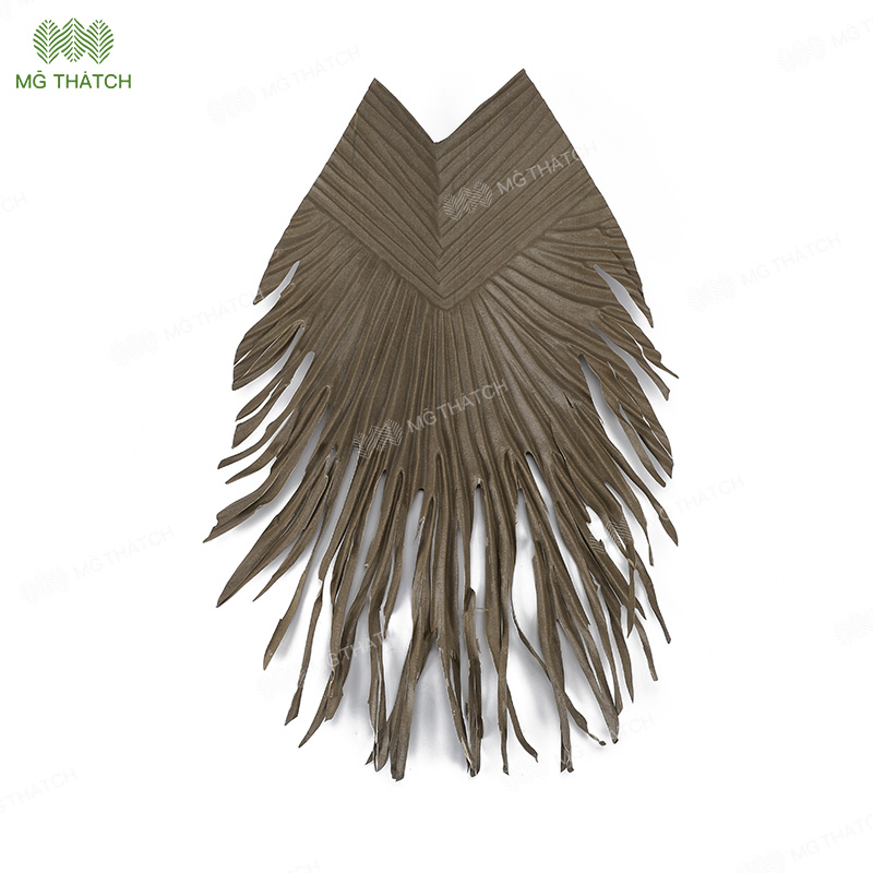 Beach Resort Hotel Plastic Synthetic Palm Roof Fake Artificial Nipa Palm Leaves Anti UV 20 Years Warranty