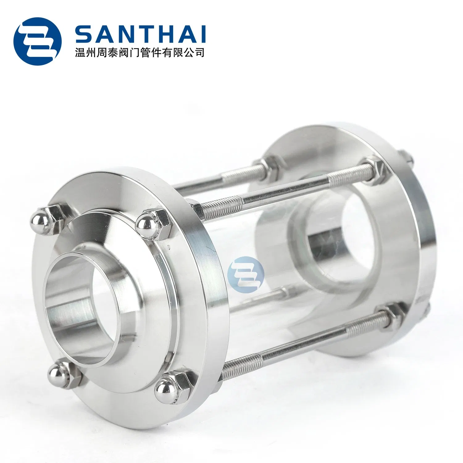 Food Grade Tank Accessory Sanitary Union Sight Glass with Lamp