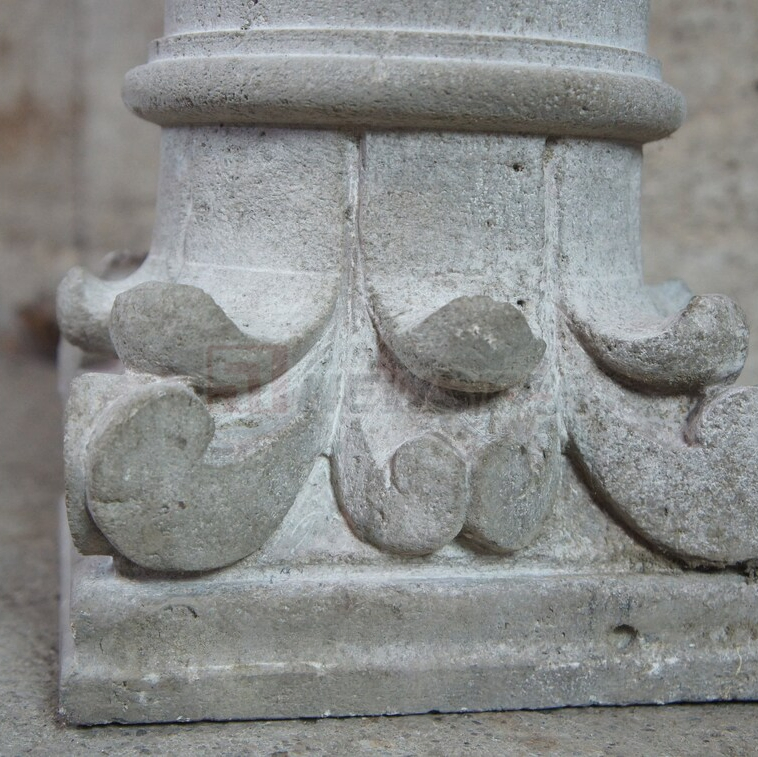 Newstar Decorative Marble Roman Column Mold Outdoor Stone Carved Marble Pillar Italy Marble Stone Column