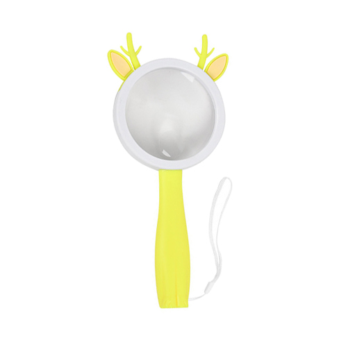 Kids Handheld Magnifier Anti Fall Hand Held Children Cartoon Magnifier