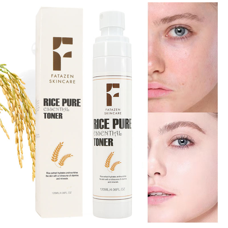 Fatazen Rice Toner Vegan Fragrance Free Niacinamide Dry Dull Combination Skin Hydrating Face Toner for Glowing Skin
