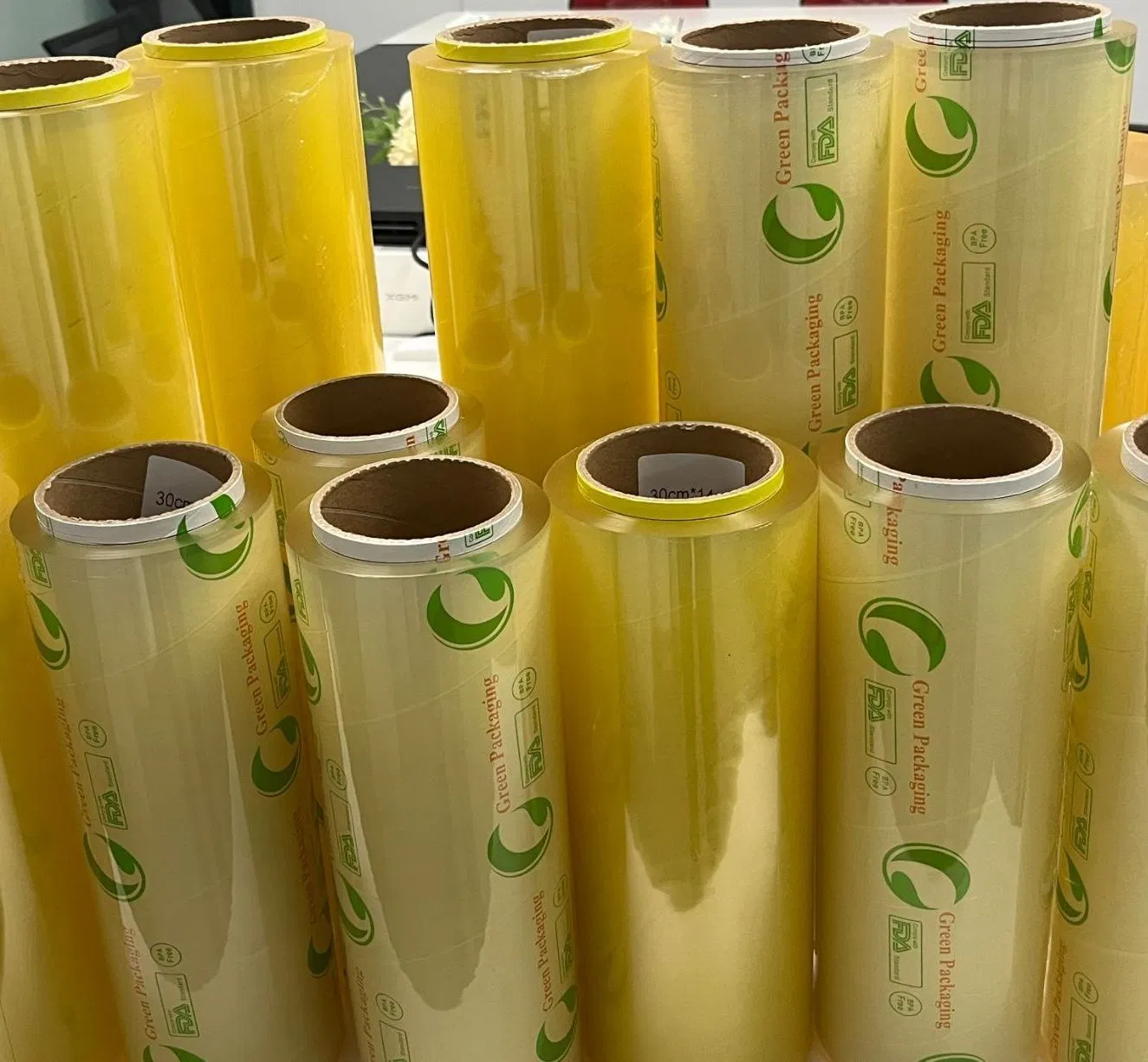 PVC Cling Stretch Film Jumbo Roll Plastic Film Wrap for Keeping Food Fresh